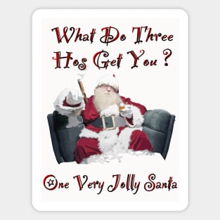 Fasbytes Xmas, Merry Christmas Santa Claus Naught Joke Magnet